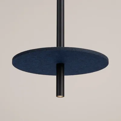 Lampa wisząca FELTRO 1 czarna/granatowa