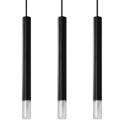 Lampa wisząca WEZYR 3 czarna