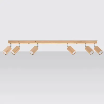 Plafon BERG 6 naturalne drewno