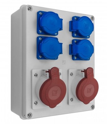Rozdzielnica R-BOX 240, 2x16A/5p, 4x250V, IP44 (B.1096)
