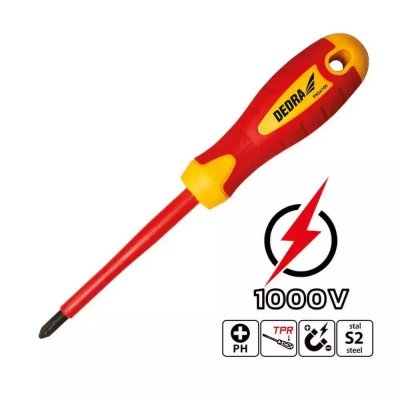 Wkrętak izolowany PH1x80mm