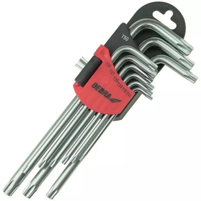 Klucze torx długie T10-T50 zestaw 9szt, CRV