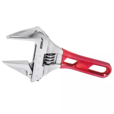 Klucz nastawny krótki 140mm, zakres szczęk 0-34mm, CRV