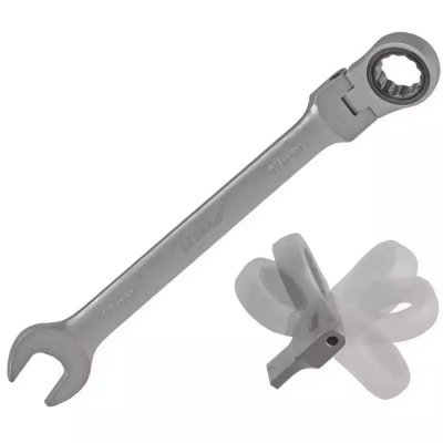 8mm CrV klucz płaski grzechotka-przegub