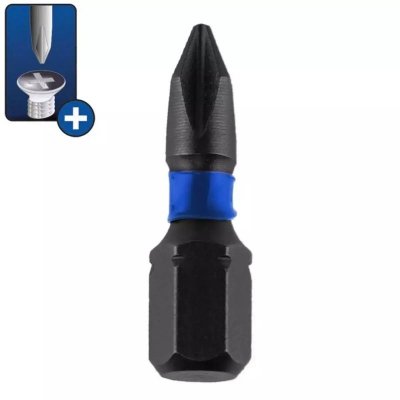 Końcówki wkrętakowe udarowe Phillips PH2x25mm, 2szt blister
