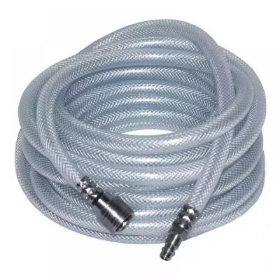 Wąż 15m powietrza zbrojony PVC 9,5x15mm szybkozłączki