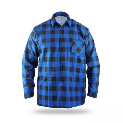 Koszula flanelowa niebieska, rozm.XXXL, 100% bawełna