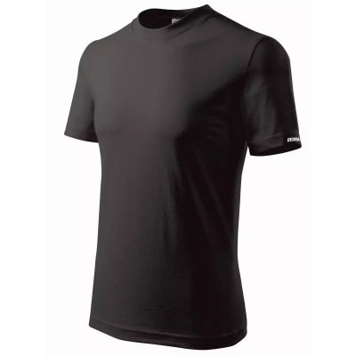 Koszulka męska T-shirt M, czarna, 100% bawełna