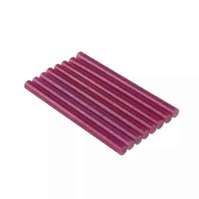 Klej uniwersalny różowy brokat, 8szt., 7-8x100mm