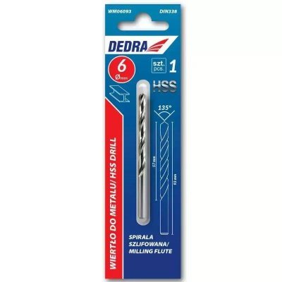 Wiertło do metalu, HSS, Stal 4341, 135°, 1,5x40mm, 3szt