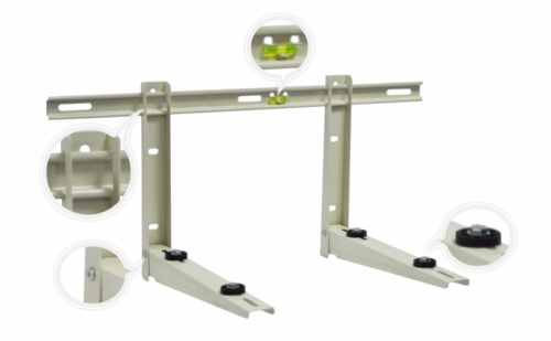 Wspornik składany z  belką montażową Ivensis IWL450 450mm