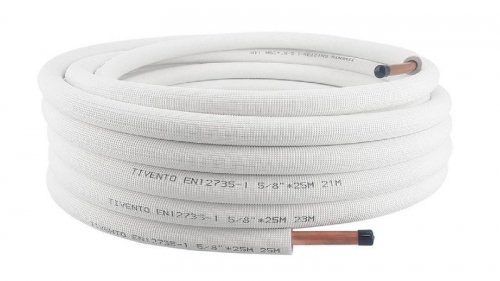 Rura Miedziana w otulinie 3/8 krąg 25 m Tivento Flex