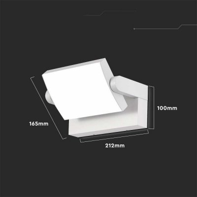 Naświetlacz elewacyjny V-TAC 17W LED biała IP65 VT-11020 3000K 2520lm