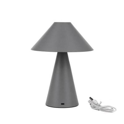 Lampka Biurkowa Nocna V-TAC 3W LED 24cm Ładowanie USB Ściemnianie Szara VT-1051 3000K-6000K 200lm