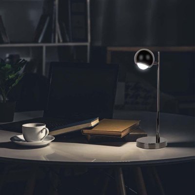 Lampka biurkowa nocna V-TAC 6W LED 45cm czarna VT-7506 3000K 500lm
