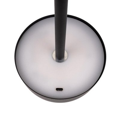 Lampka Biurkowa Nocna V-TAC 3W LED 30cm Ładowanie USB Ściemnianie Czarna VT-1052 3000K-6000K 200lm