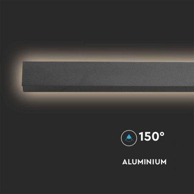 Oprawa ścienna elewacyjna LED linia V-TAC 23W IP65 antracyt 140cm VT-1178 4000K 3150lm