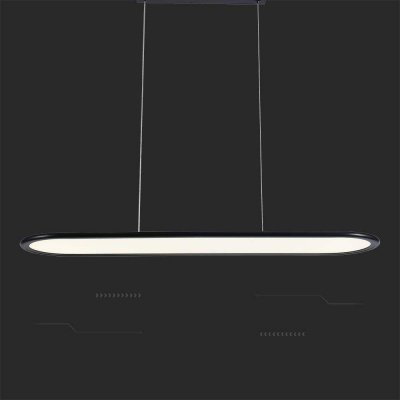 Oprawa zwieszana V-TAC 24W LED czarna VT-7821 3000K 3000lm