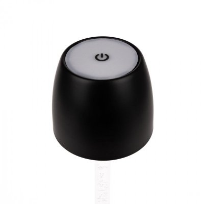 Lampka stołowa nocna V-TAC 3W LED 37cm ładowanie ściemnianie czarna VT-7576 3000K 310lm
