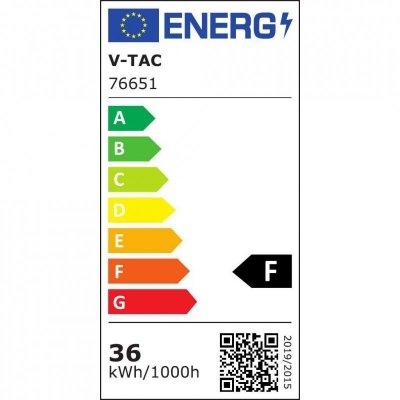 Plafon V-TAC 36W LED Okrągły 42cm Natynkowy Pilot Czujnik Ruchu IP44 Biały VT-8630S 4000K 3820lm