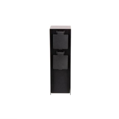 Słupek Ogrodowy V-TAC 2 Gniazda 2x16A 23cm 3600W IP44 Grafit VT-1196 3 Lata Gwarancji
