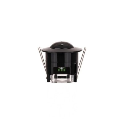 Czujnik Ruchu Sufitowy 360st Wpuszczany Okrągły Czarny FULL BLACK V-TAC VT-8029