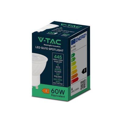 Żarówka LED V-TAC SAMSUNG CHIP 6W GU10 110st VT-247 6500K 445lm