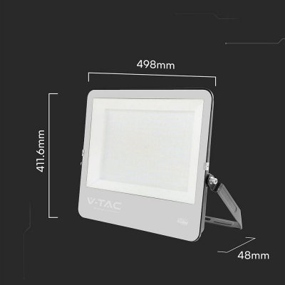 Naświetlacz LED V-TAC CREE CHIP 300W 135lm/W czarna obudowa przewód 1m IP65 VT-44003 6500K 34440lm 6 lat gwarancji