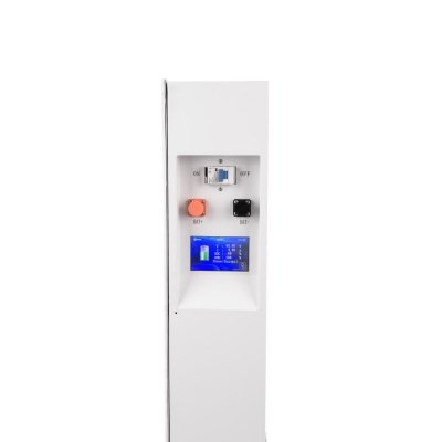 Magazyn bank energii V-TAC biały szklany front 10.24kWh 200Ah/51.2V LiFePO4 BMS VT-10240W 10 lat gwarancji