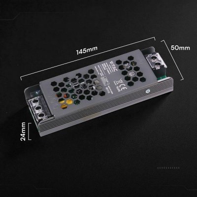 Zasilacz do LED modułowy montażowy SLIM V-TAC 60W 24V 2.5A IP20 filtr EMI VT-24062-S