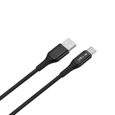 Przewód USB V-TAC typ C 1M czarny seria złota VT-5362