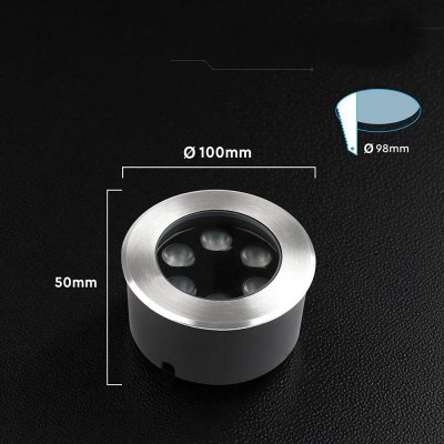 Oprawa gruntowa ogrodowa najazdowa V-TAC 6W LED IP67 24st VT-84106 4000K 387lm