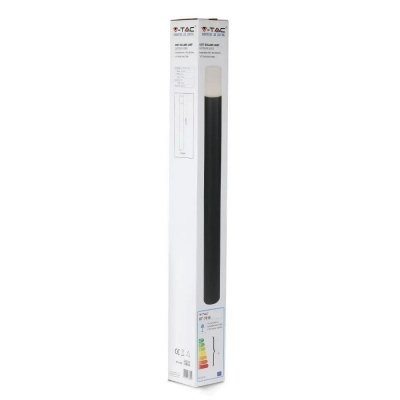 Słupek Ogrodowy V-TAC GU10 Okrągły Aluminium Czarny 80x80x800mm IP54 VT-7618 3 Lata Gwarancji
