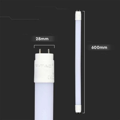 Tuba Świetlówka LED T8 V-TAC SAMSUNG CHIP 60cm 9W G13 Obrotowa Nano Plastic VT-061 4000K 850lm 5 Lat Gwarancji