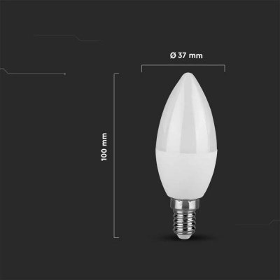 Żarówka LED V-TAC 3,7W E14 świeczka VT-1818 6500K 320lm