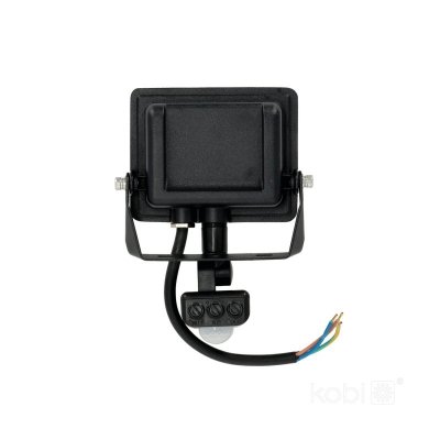 Naświetlacz z czujnikiem ruchu LED MHC 10W 6500K IP44 czarny LED2B RED