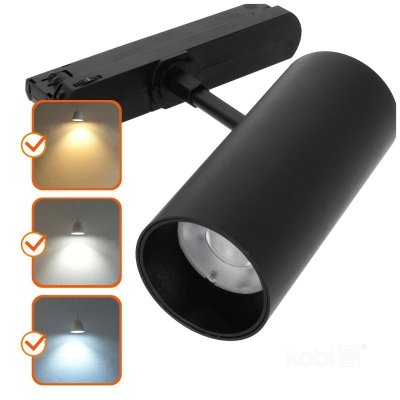 Reflektor szynowy LED NEXTRACK CORE 20W 3CCT 36° czarny Kobi Pro