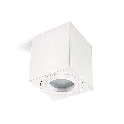 Oprawa do nabudowania AQUARIUS 1xGU10 kwadrat IP44 biały Kobi