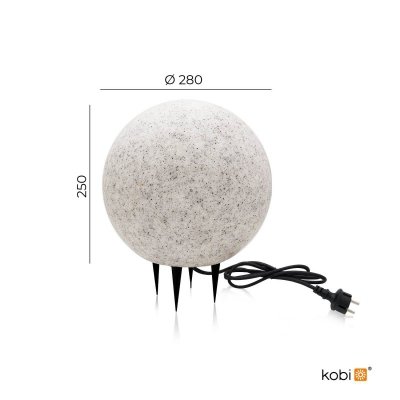 Lampa ogrodowa GARDEN BALL M 1xE27 IP65 Kobi