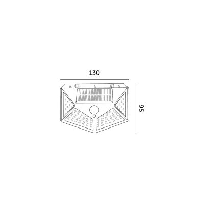 Kinkiet SOLAR LED LUMINA 6500K LED2B