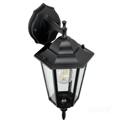 Kinkiet ogrodowy LO4102 1xE27 IP54 czarny Kobi