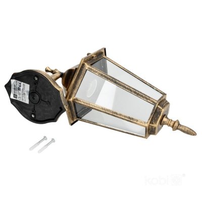 Kinkiet ogrodowy LO4102 1xE27 IP54 złoty Kobi