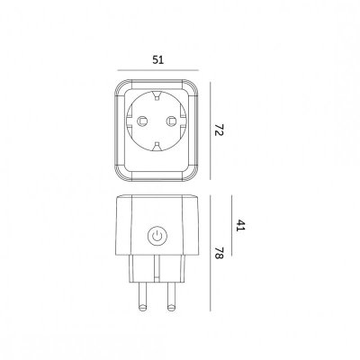 Programator SMART SOCKET 16A WiFi Kobi