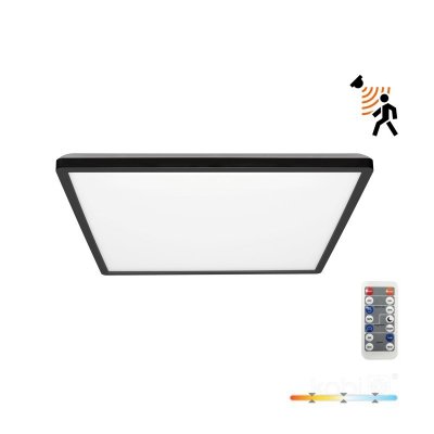 Plafon LED NIVERA SQUARE 18W 3CCT LX IP54 czarny Kobi Premium
