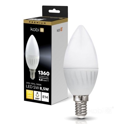Żarówka LED SW 8,5W E14 3000K Kobi Premium