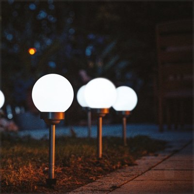 Słupek ogrodowy Solar LED SPHERE G2 20cm 4000K IP44 LED2B