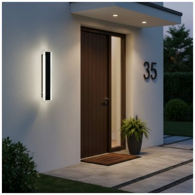 Kinkiet ogrodowy LED MIRANA S 8W 30cm 4000K IP44 czarny Kobi