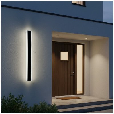 Kinkiet ogrodowy LED MIRANA S 12W 60cm 4000K IP44 czarny Kobi