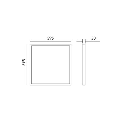 Panel LED ARIEL 40W 60x60 4000K IP44 Kobi Pro