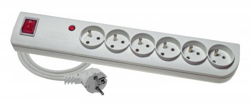 Przedłużacz przepięciowy PSF4 6gn/1,5m/Zu+W/1mm szary Elgotech
